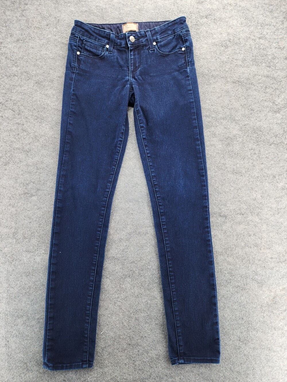 Paige Jeans Womens 25 Peg Skinny Blue Denim Low Rise 28x32"